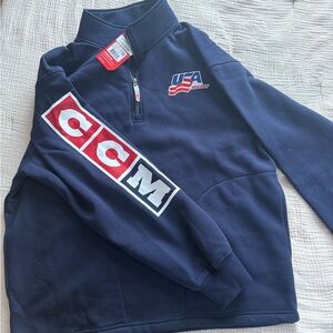 CCM Navy Zip Pullover
